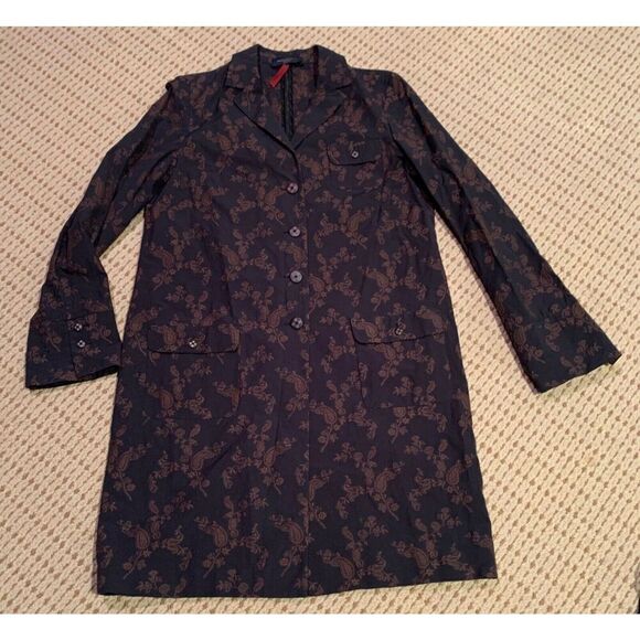 Vintage PIAZZA SEMPIONE ITALY BROCADE BLAZER CAPRI PANTS SUIT SET sz 44 46 L - Picture 11 of 12